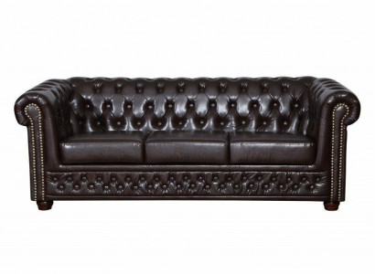 Chesterfield Sofagarnitur Sofa 3+1+1 Couch Polster Set Sofas Couchen Yorki Neu