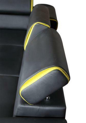 Design Ecksofa L-form Bettfunktion Couch Leder Textil Sofas Couchen