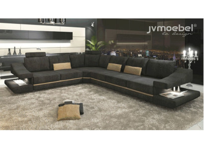 Wohnzimmer Textil neu L-Form Sitz Schlafsofa Möbel Ecksofa Couch Polstermöbel