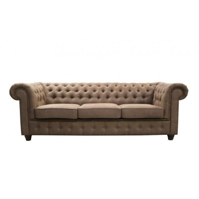 Chesterfield Cambridge 3 Sitzer mit Bettfunktion Couch Polster Sofas Couchen Neu