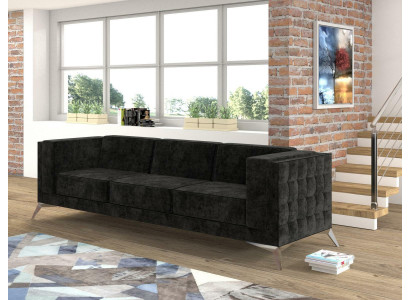 Sofa Couch Polster Textil Sofas Couchen Sitz Garnituren Design Club Chesterfield