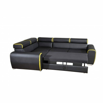 Design Ecksofa Sofa Bettfunktion Couch Polster Sitz Eck Sofas Couchen Neu dublin