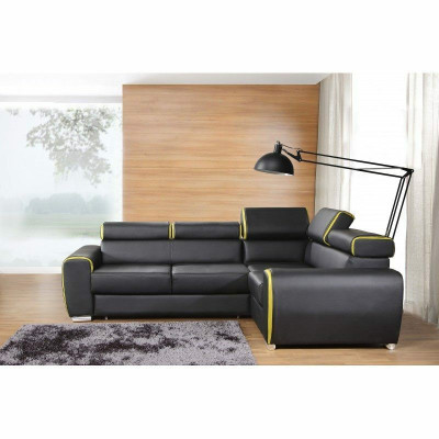 Design Ecksofa Sofa Bettfunktion Couch Polster Sitz Eck Sofas Couchen Neu dublin