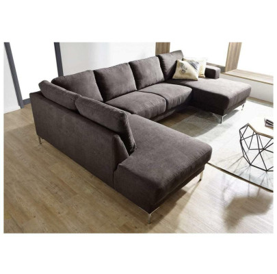 Wohnlandschaft Ecksofa U-Form Couch Sitz Polster Set Garnitur Modern