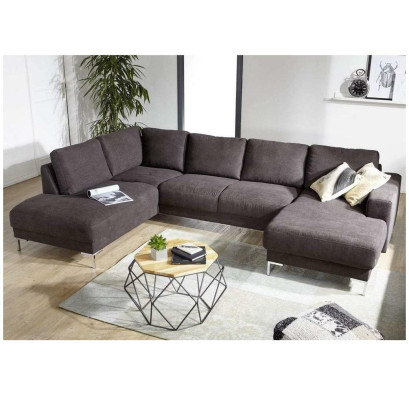 Wohnlandschaft Ecksofa U-Form Couch Sitz Polster Set Garnitur Modern