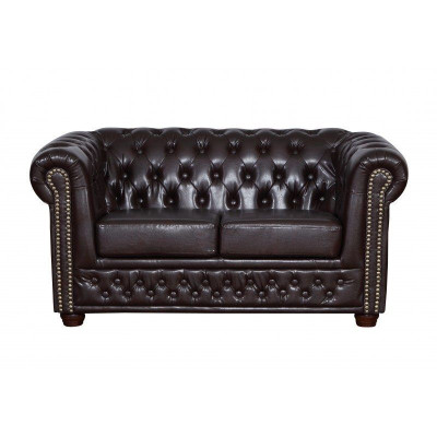 Chesterfield Sofagarnitur Sofa Polster Design Leder Stoff Garnituren 3+2 Couch