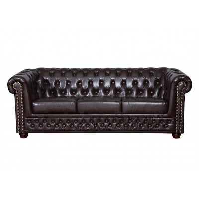 Chesterfield Sofagarnitur Sofa Polster Design Leder Stoff Garnituren 3+2 Couch