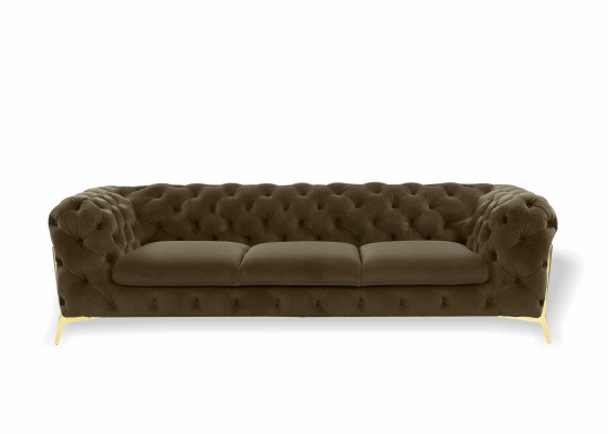 Sofa 3 Sitzer Design Sofas Polster Couchen Leder Relax Chesterfield Sitz Möbel