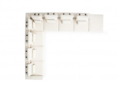 Ecksofa Sofa L-Form Polstersofa Wohnzimmer Design Modern Textil Möbel