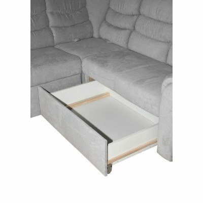 Schlafsofa Ausziehbare Couch Stoff Eck Sofa Polster Ecke Textil Couchen Verso