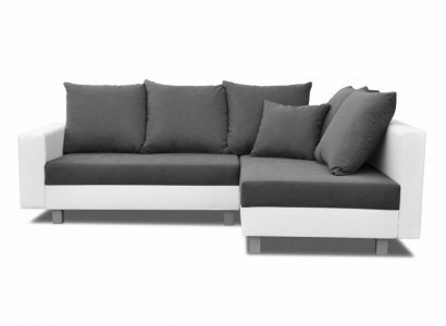 Design Ecksofa Sofa L-form Bettfunktion Couch Sitz Eck Sofas Textil Polster Neu
