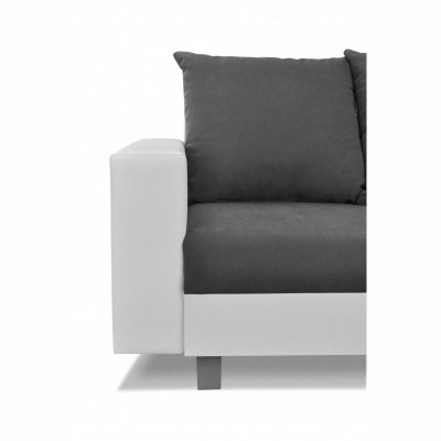 Design Ecksofa Sofa L-form Bettfunktion Couch Sitz Eck Sofas Textil Polster LED