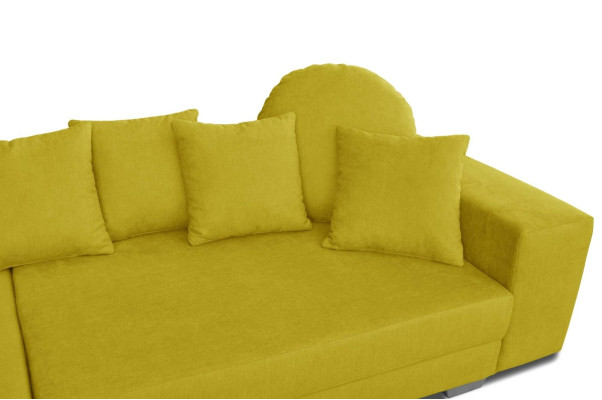 Gelbe Ecksofa Eckcouch Eckgarnitur Polster Sofa Couchen Sofas Wohnlandschaft