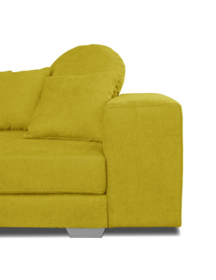 Gelbe Ecksofa Eckcouch Eckgarnitur Polster Sofa Couchen Sofas Wohnlandschaft