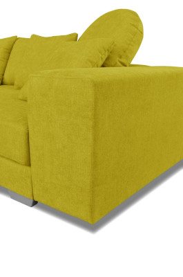 Gelbe Ecksofa Eckcouch Eckgarnitur Polster Sofa Couchen Sofas Wohnlandschaft