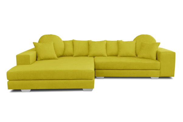 Gelbe Ecksofa Eckcouch Eckgarnitur Polster Sofa Couchen Sofas Wohnlandschaft
