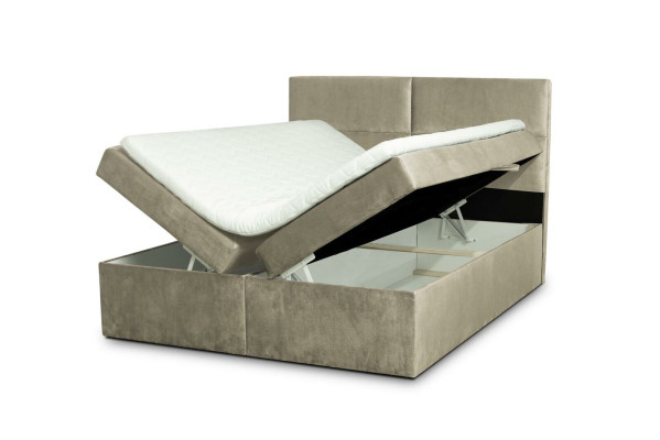 Polsterbett Design Bett Schlafzimmer Textil Leder Polster Hotel Betten Boxspring