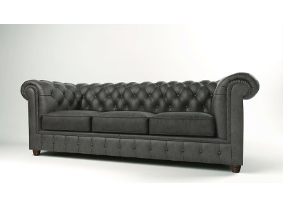 Dreisitzer Chesterfield 3 Sitzer Sofa Polster Couch Sitz Garnitur 3er Couchen