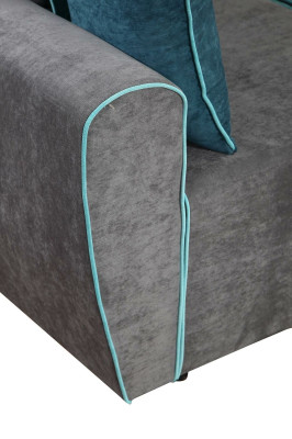 Big Sofa Couch Ecksofa Schlaf xxl Polster Eck Garnitur Stoff Wohnlandschaft