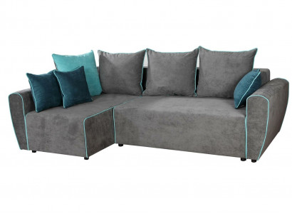 Big Sofa Couch Ecksofa Schlaf xxl Polster Eck Garnitur Stoff Wohnlandschaft