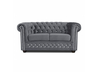Chesterfield York Blink mit Bettfunktion Textil Couch Polster Sofas Couchen Neu