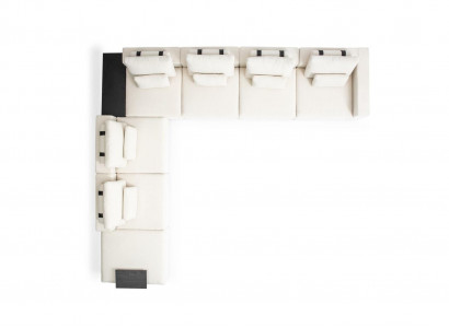 Luxus Wohnzimmerecke Wohnlandschaft Stoff Sofa Couchen Modern