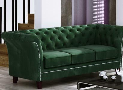 Sofa Couch Polster 3 Sitzer Textil Sofas Couchen Garnituren Sitz Design Club 3er