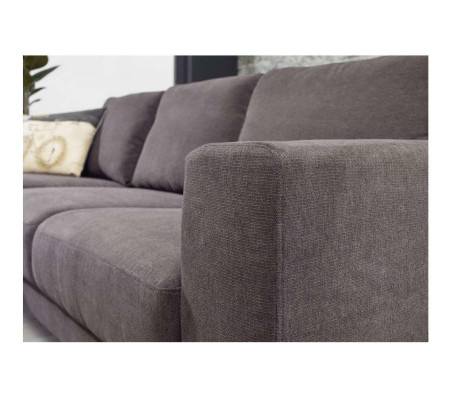 Wohnlandschaft L-Form Ecksofa Couch Design Polster Textil Garnitur Sofa