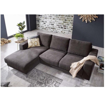 Wohnlandschaft L-Form Ecksofa Couch Design Polster Textil Garnitur Sofa