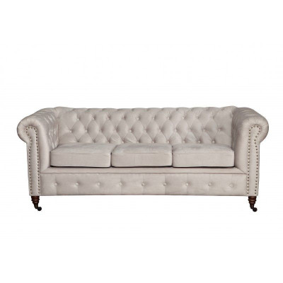 Design Klassiker Chesterfield Polster Sofa Couch Garnitur 3 Sitzer Ledersofa Neu