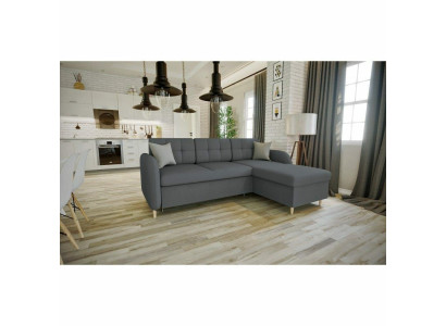 Design Ecksofa Sofa Bettfunktion Couch Polster Sitz Eck Sofas Schlafcouch Ecke