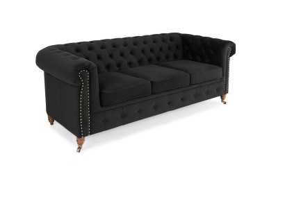 Chesterfield 3 Sitzer Sofa Büro Couch mit Bettfunktion Sofas Couchen Dreisitzer