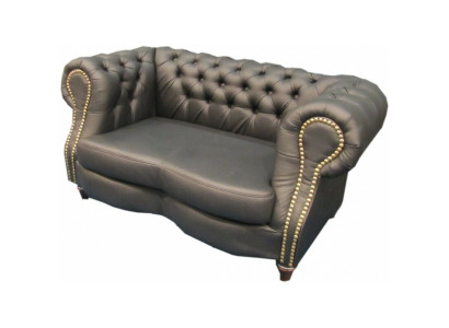 Chesterfield Lincoln 2 Sitzer Couch Polster Sofas Couchen Design Sofa Club Leder