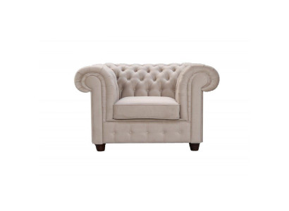 Chesterfield 1 Sitzer Fernsehsessel Club Lounge Relax Sessel Textil Leder Sofas