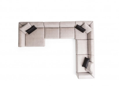 Luxus Ecksofa U-Form Wohnzimmerset Modern Wohnzimmer Polstersofa Neu