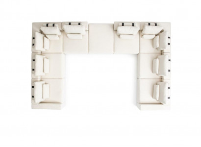 Ecksofa L Form Wohnzimmer Couch Textil Möbel Design Modern Polstersofa