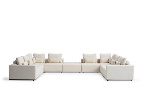 Ecksofa L Form Wohnzimmer Couch Textil Möbel Design Modern Polstersofa