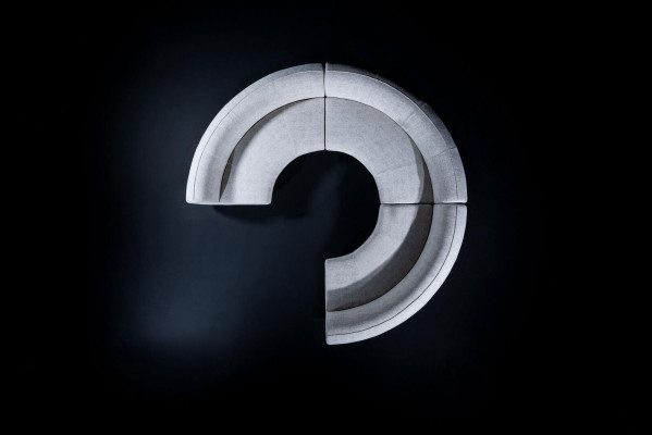 Rundes U-Form Sofa Luxus Design Wohnzimmer Sofa Relax Garnitur