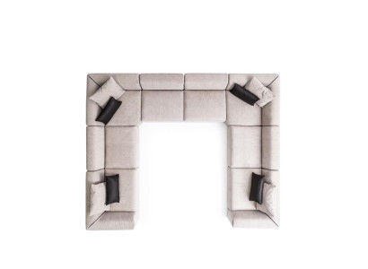 Sofa U-Form Polstersofa Couch Wohnzimmer Design Modernes Ecksofas