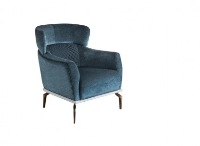 Design Sessel Modern grün farbe Wohnzimmer Sitzmöbel Textil Luxus Möbel