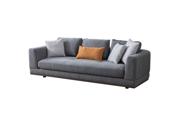 Sofa 3 Sitzer Modern Möbel Weiße Wohnzimmer Luxus 243cm Dreisitzer