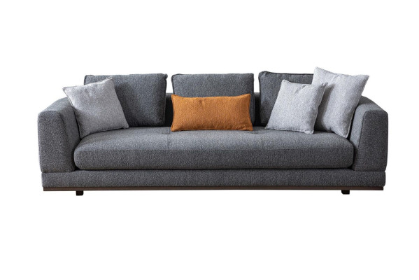 Sofa 3 Sitzer Modern Möbel Weiße Wohnzimmer Luxus 243cm Dreisitzer