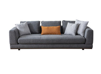 Sofa 3 Sitzer Modern Möbel Weiße Wohnzimmer Luxus 243cm Dreisitzer
