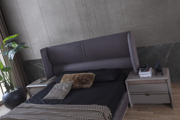 Exklusive Schlafzimmer Set Stil Bett + Schminktisch und 2x Nachttische 4tlg.