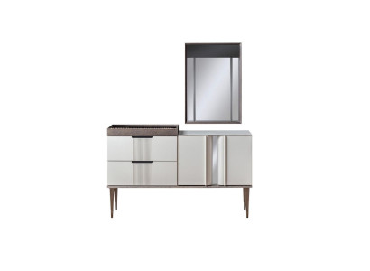 Design Schminktisch mit Spiegel Luxus Schlafzimmer Möbel 2tlg. Stil