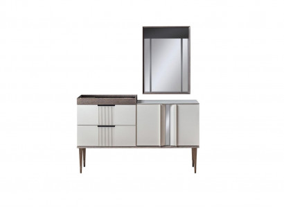 Design Schminktisch mit Spiegel Luxus Schlafzimmer Möbel 2tlg. Stil