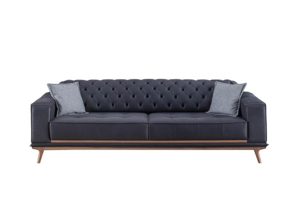 Sofa 4 Sitzer Design Sofas Polster Textil Relax Sitz Möbel Modern