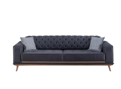 Sofa 4 Sitzer Design Sofas Polster Textil Relax Sitz Möbel Modern