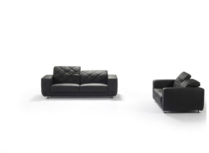 Ledersofa Wohnlandschaft 3+2 Sitzer Garnitur Design Modern Sofa Leder