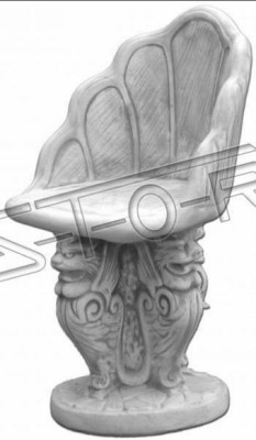 Antik Stil Stein Sessel Bank Stuhl Garten Terrase Edler Design Thron